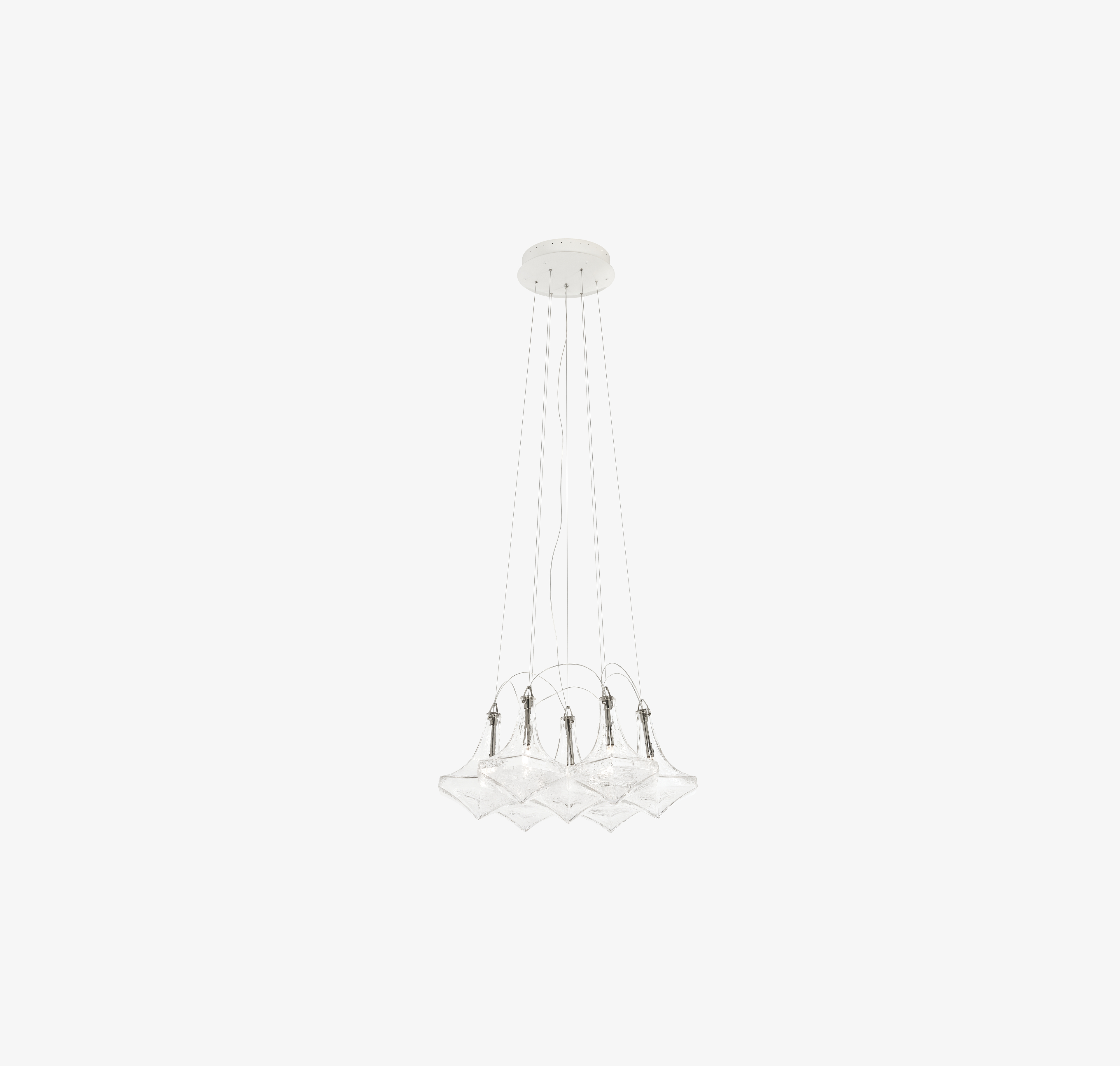 Facet - Facet, Sculpture, Cluster of 7, Clear Facet - Facet, Sculpture, Cluster of 7, Clear